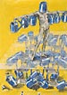 Kluk s konvemi, 2003, 50x70 cm, kva� na pap��e
